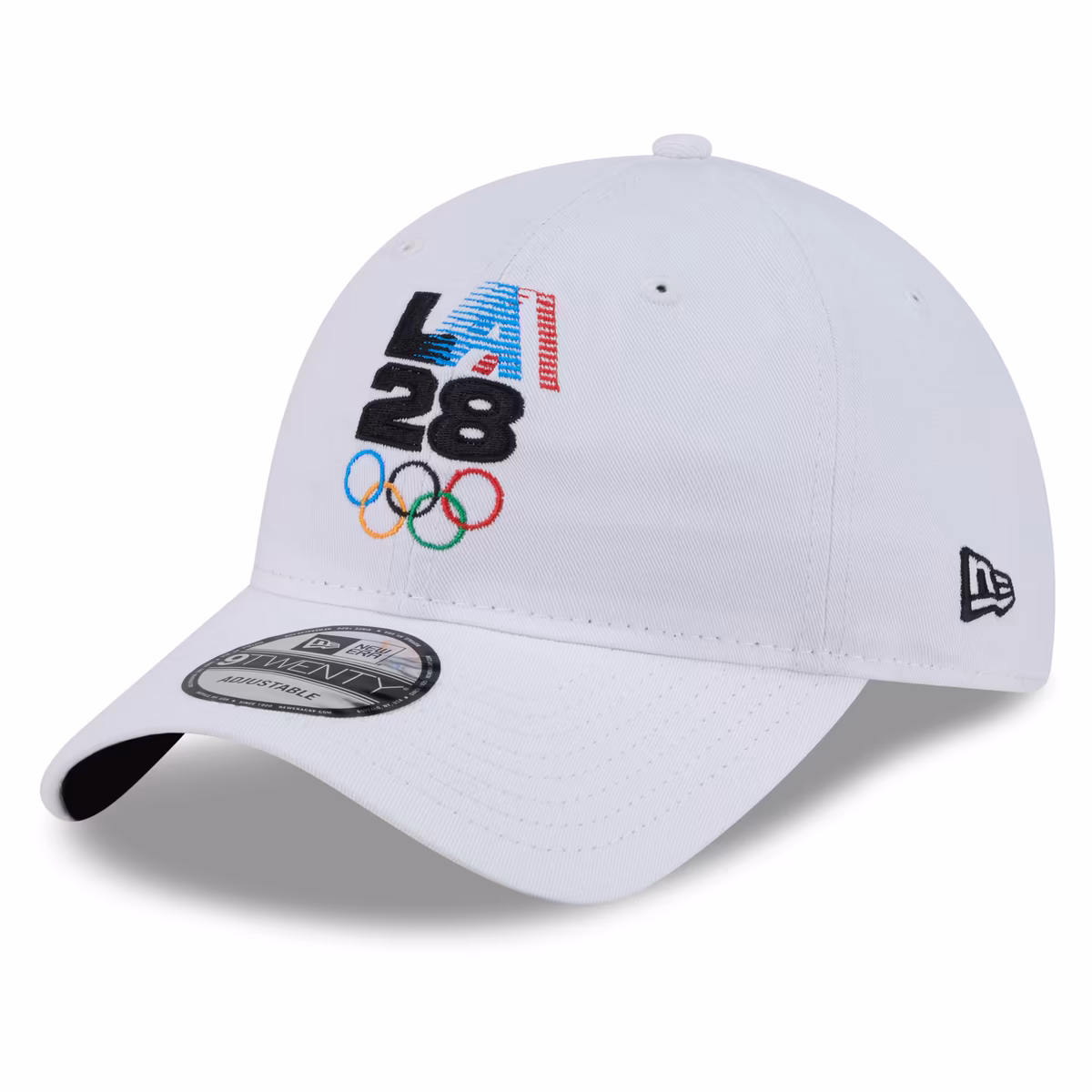 Men's New Era White LA28 9TWENTY Adjustable Hat 1 Men's New Era White LA28 9TWENTY Adjustable Hat