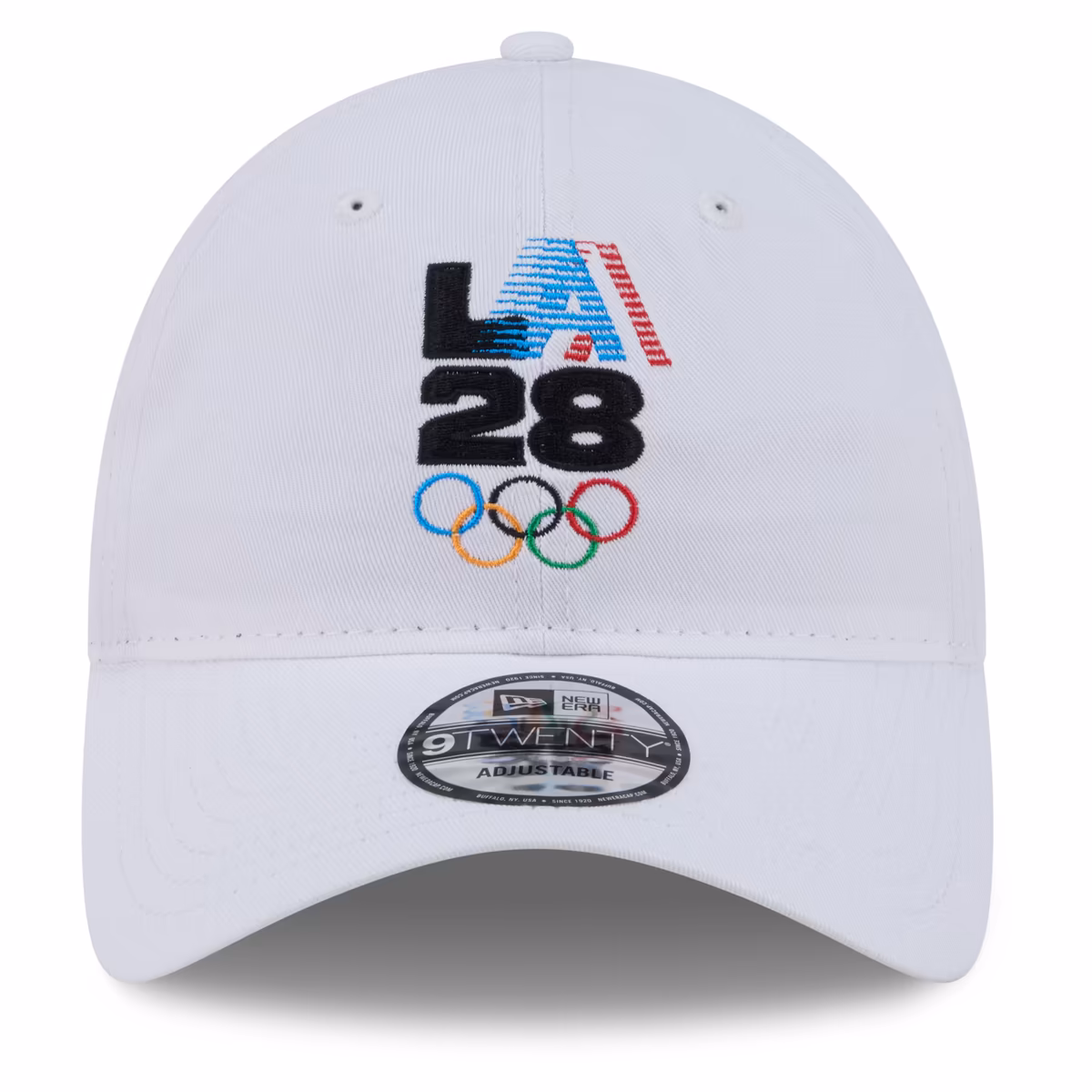 Men's New Era White LA28 9TWENTY Adjustable Hat 2 Men's New Era White LA28 9TWENTY Adjustable Hat