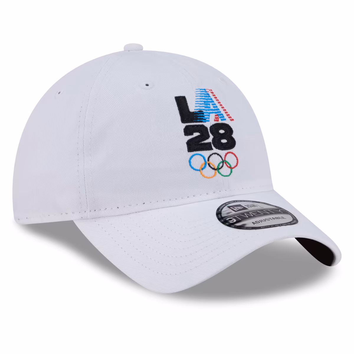 Men's New Era White LA28 9TWENTY Adjustable Hat 3 Men's New Era White LA28 9TWENTY Adjustable Hat