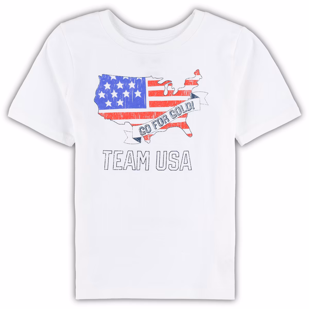Preschool White Team USA Go For Gold T-Shirt 7 Preschool White Team USA Go For Gold T-Shirt