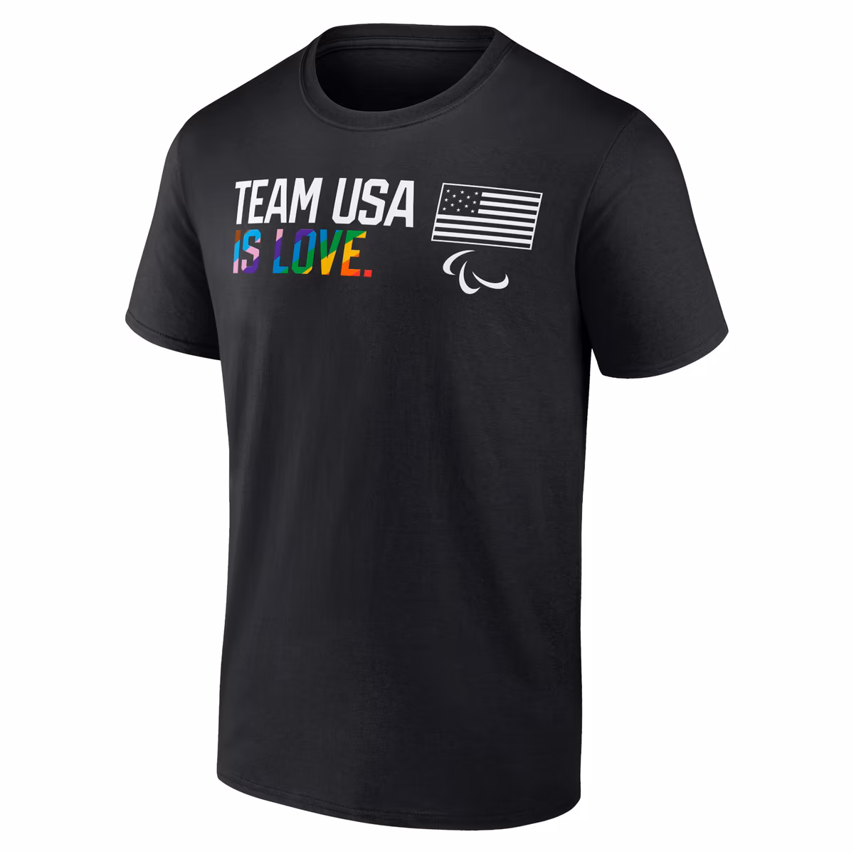 Men's Black Team USA Paralympics Pride T-Shirt 2 Men's Black Team USA Paralympics Pride T-Shirt