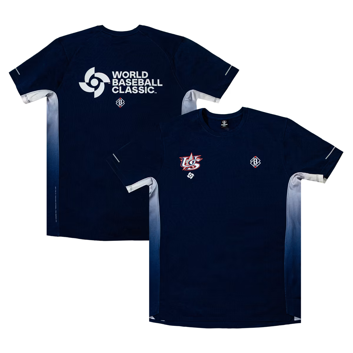 Men's Baseball Lifestyle 101 Navy/White USA Baseball 2026 World Baseball Classic Diamond Tech Vented T-Shirt 6 Men's Baseball Lifestyle 101 Navy/White USA Baseball 2026 World Baseball Classic Diamond Tech Vented T-Shirt