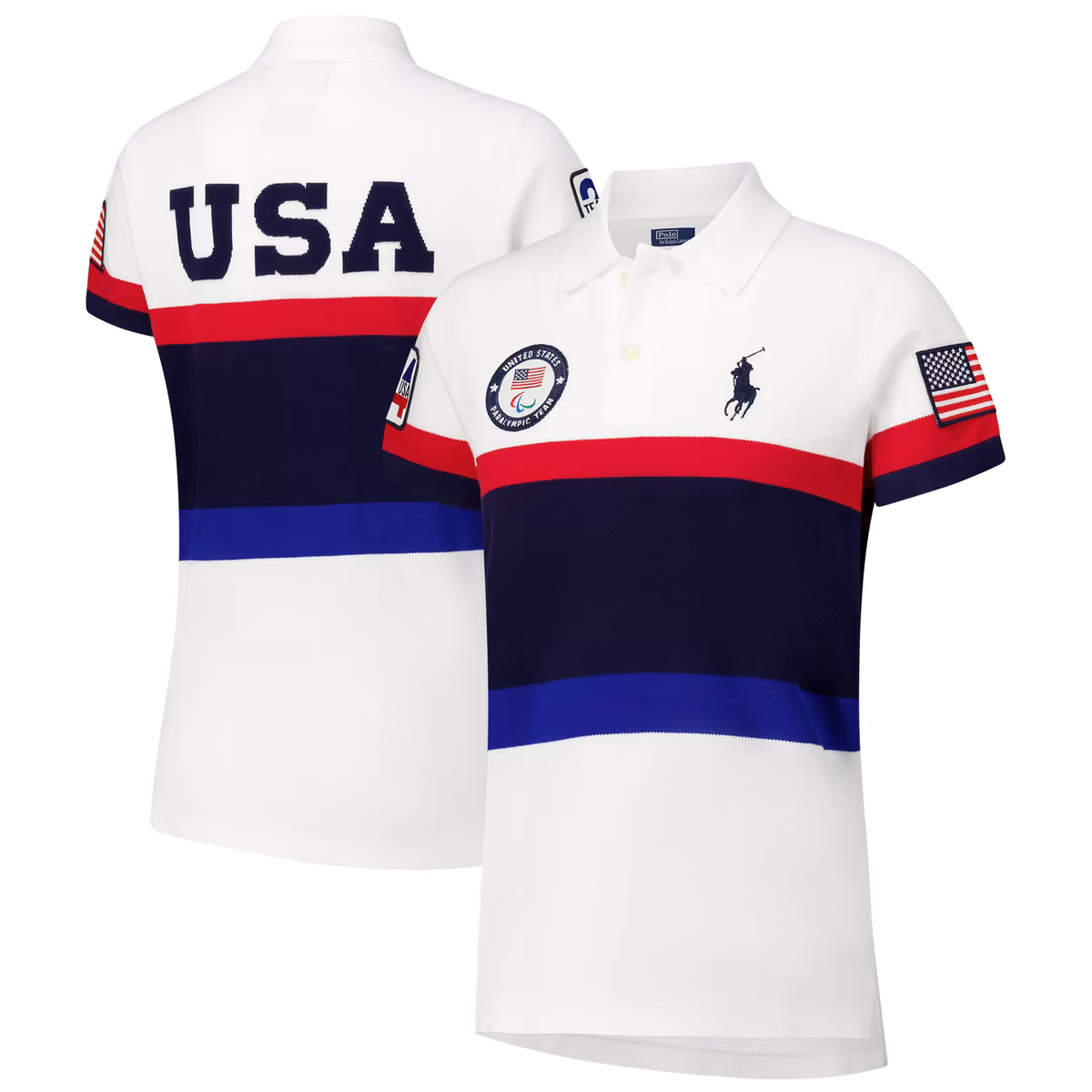 Women's Polo Ralph Lauren White Team USA Paris 2024 Summer Paralympics Closing Ceremony Polo 1 Women's Polo Ralph Lauren White Team USA Paris 2024 Summer Paralympics Closing Ceremony Polo