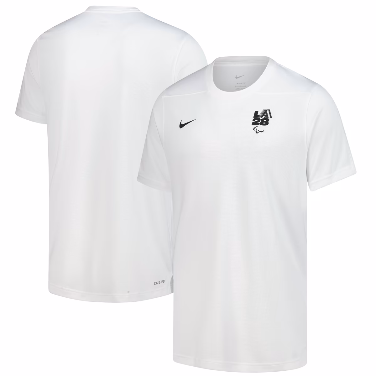 Men's Nike White LA28 Paralympics Performance Coaches T-Shirt 1 Men's Nike White LA28 Paralympics Performance Coaches T-Shirt