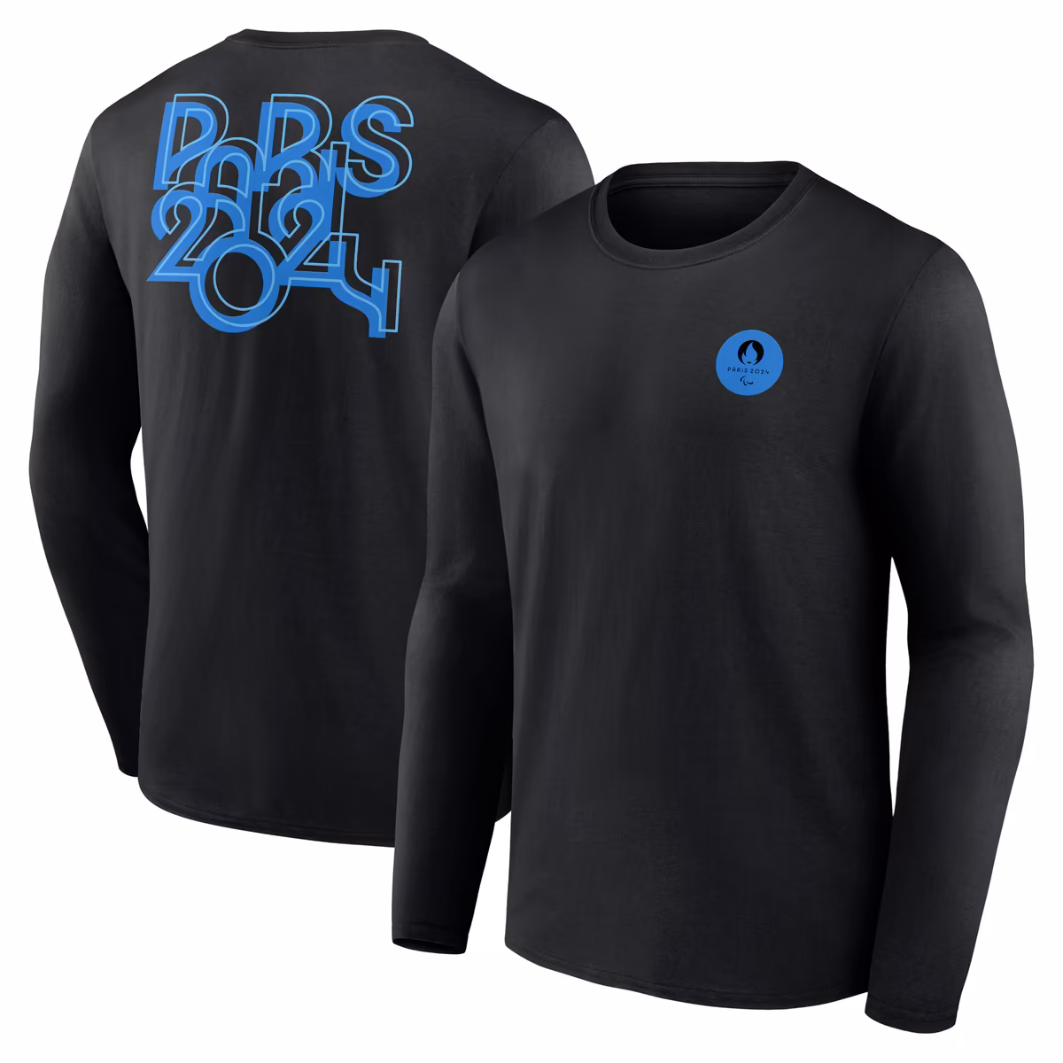 Men's Fanatics Black Paris 2024 Summer Paralympics Text Block Overlay Long Sleeve T-Shirt 3 Men's Fanatics Black Paris 2024 Summer Paralympics Text Block Overlay Long Sleeve T-Shirt