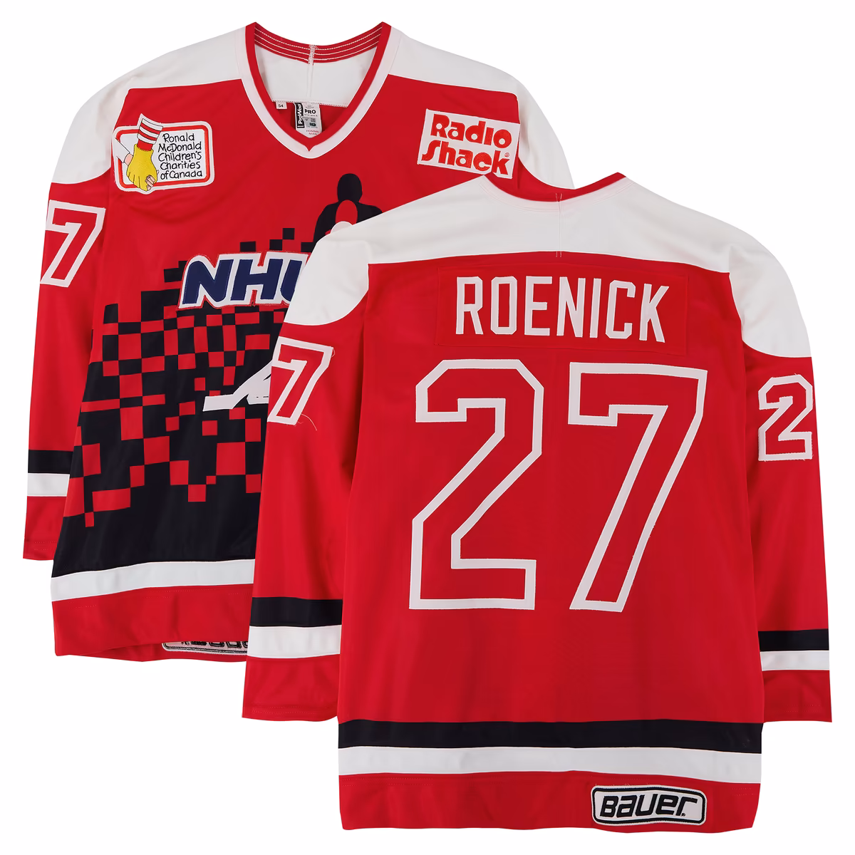 Jeremy Roenick Team USA Game-Used #27 Red Jersey from the 1994 NHL 4-on-4 Challenge 1 Jeremy Roenick Team USA Game-Used #27 Red Jersey from the 1994 NHL 4-on-4 Challenge