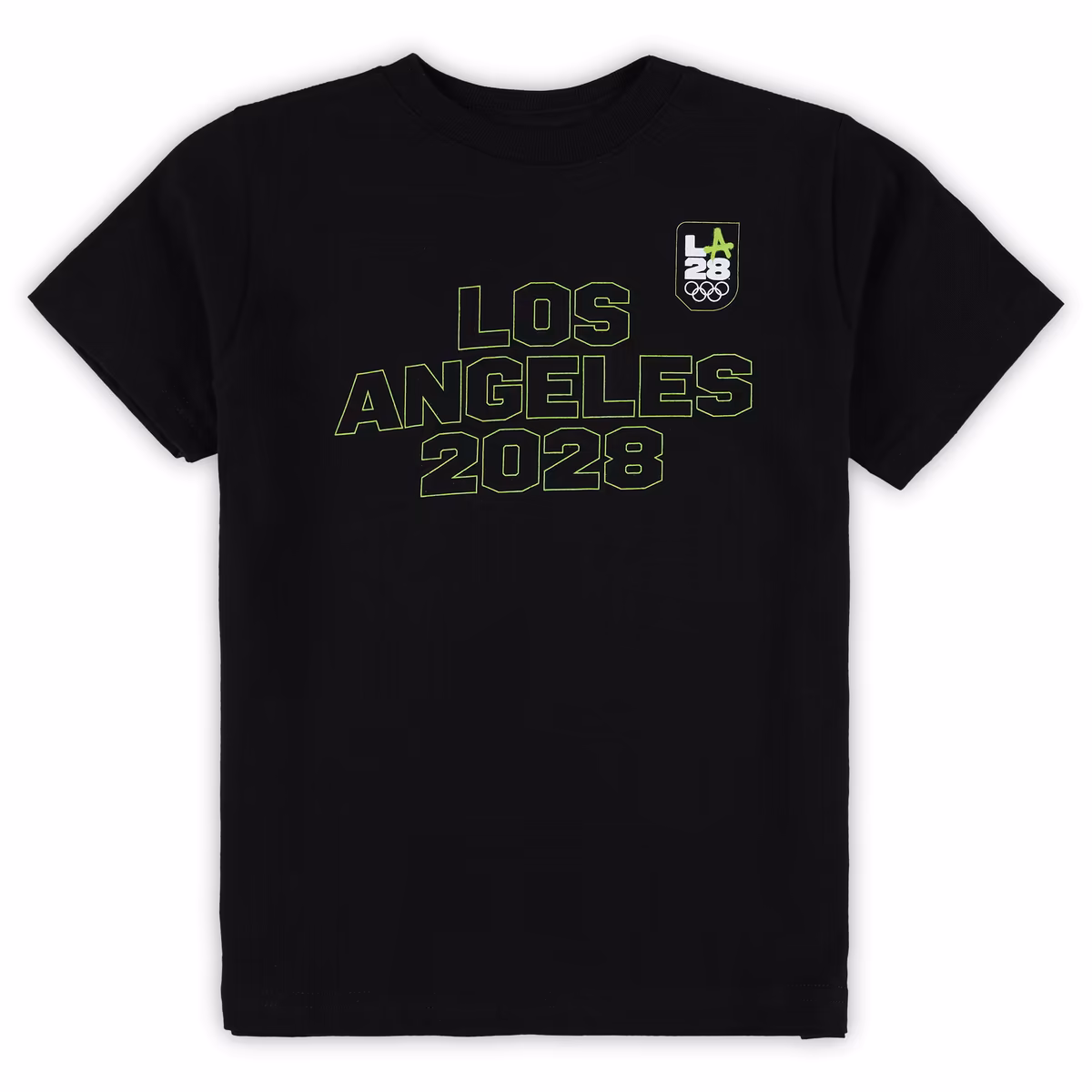 Preschool Black LA28 Summer Olympics Neon Outline T-Shirt 1 Preschool Black LA28 Summer Olympics Neon Outline T-Shirt