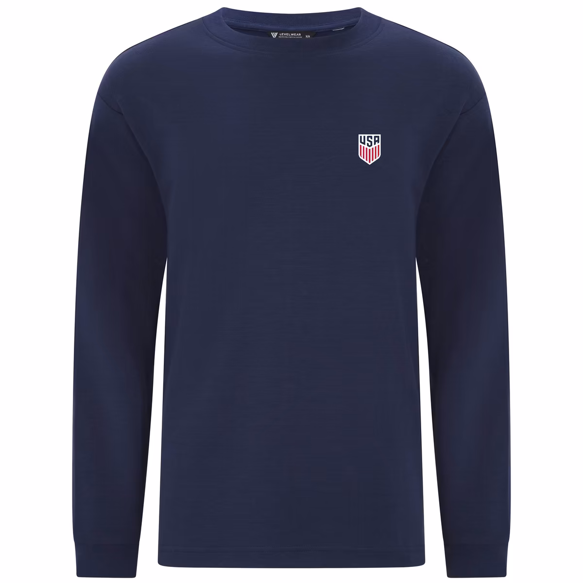 Men's Levelwear Navy USMNT Luxe Signature Long Sleeve T-Shirt 2 Men's Levelwear Navy USMNT Luxe Signature Long Sleeve T-Shirt