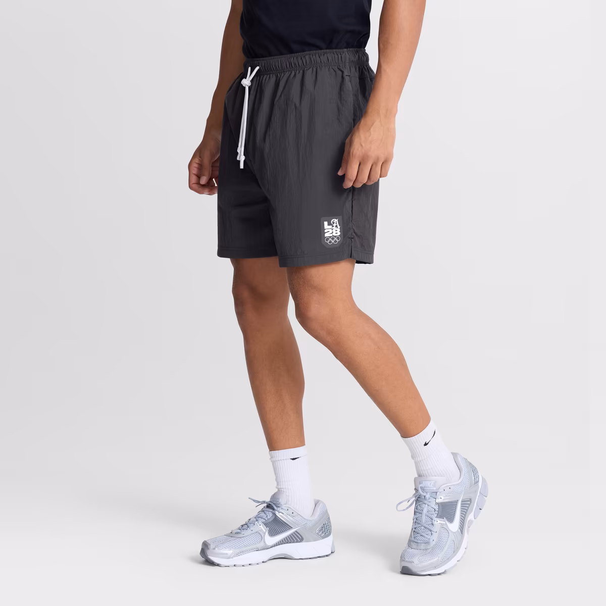 Men's Fanatics Gray LA28 Summer Olympics In the Zone Badge Woven Shorts 3 Men's Fanatics Gray LA28 Summer Olympics In the Zone Badge Woven Shorts