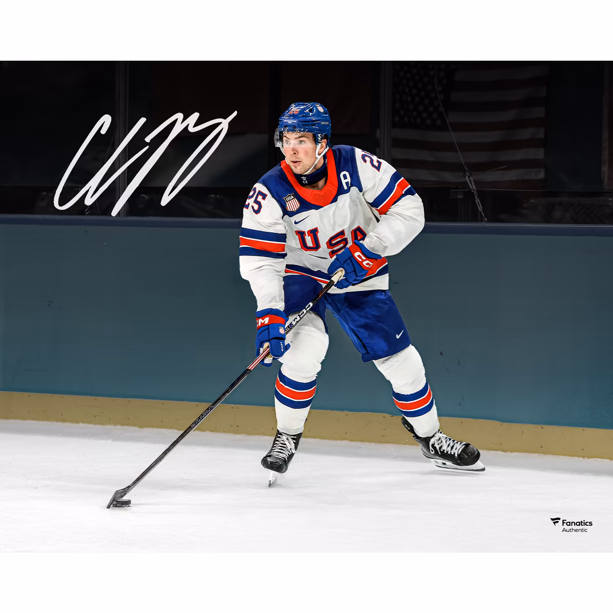 Charlie McAvoy Team USA Autographed 16" x 20" 2026 Winter Olympics Gold Medal Winner Photograph