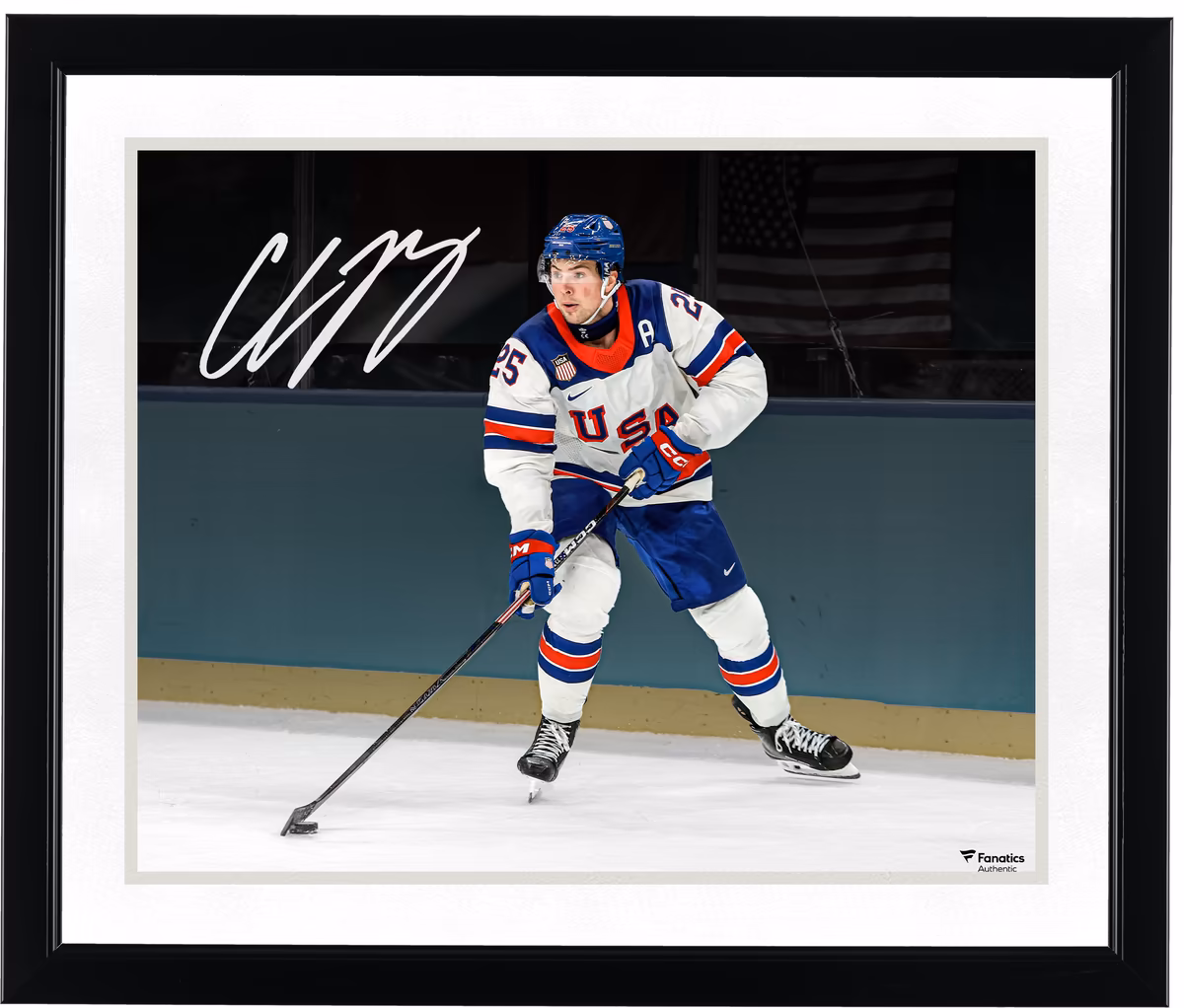 Charlie McAvoy Team USA Autographed 16" x 20" 2026 Winter Olympics Gold Medal Winner Photograph