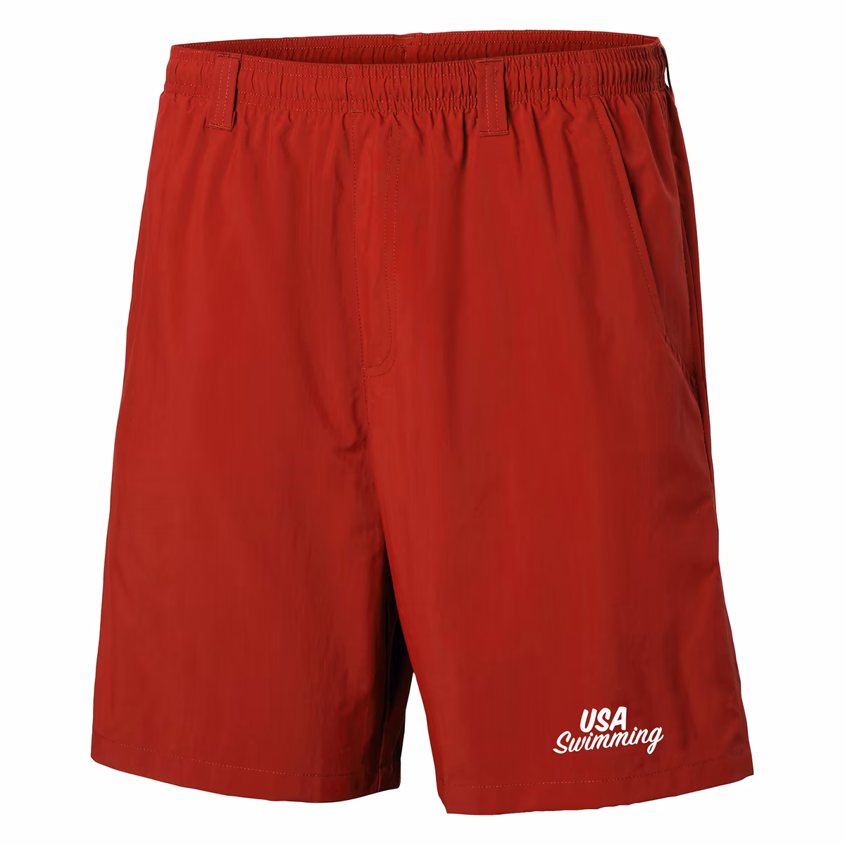 Men's Columbia Red USA Swimming PFG Backcast III Water Shorts 1 Men's Columbia Red USA Swimming PFG Backcast III Water Shorts