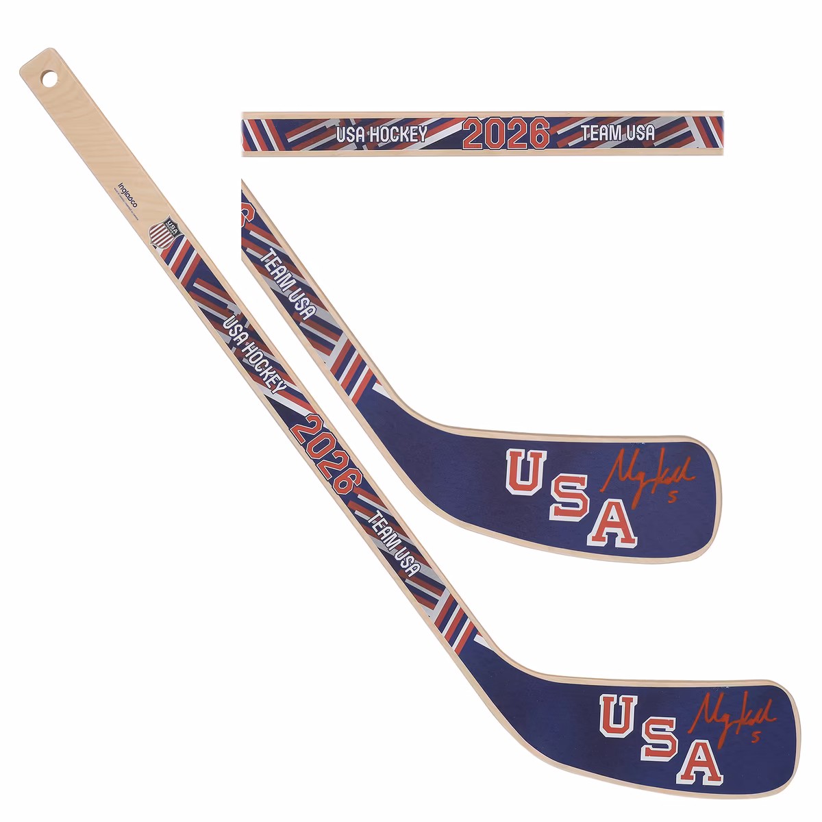 Megan Keller Team USA Autographed 2026 Winter Olympics Mini Wood Stick 4 Megan Keller Team USA Autographed 2026 Winter Olympics Mini Wood Stick