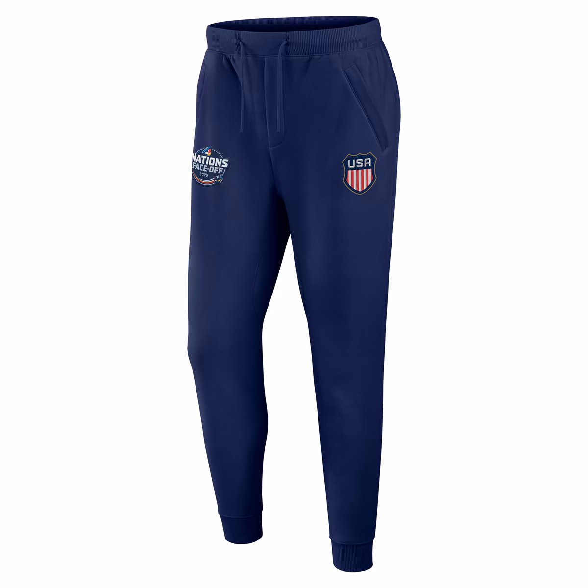 Men's Fanatics  Athletic Navy USA 2025 4 Nations Face-Off Authentic Pro Fleece Sweatpants